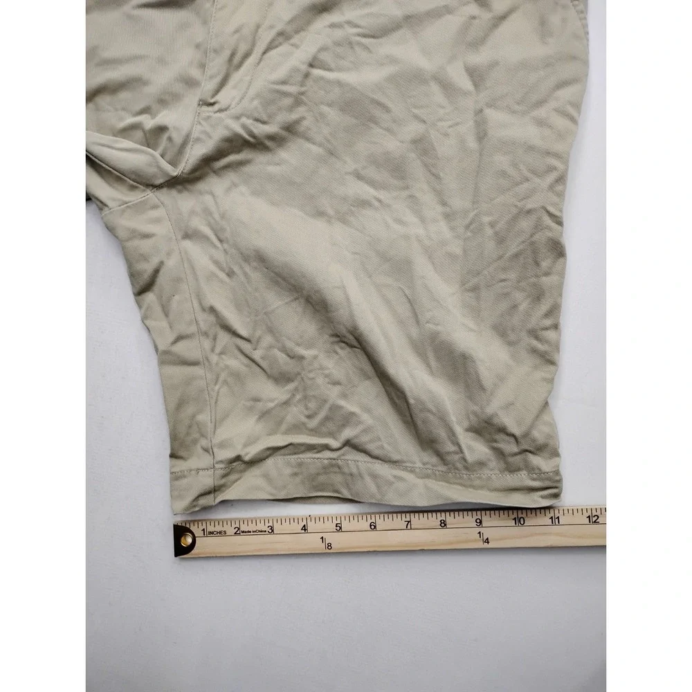 Polo Ralph Lauren‎ Prospect Beige Cotton Chino Shorts Flat Front Mens 33 10in